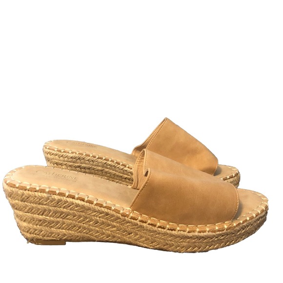 Catherine Malandrino Shoes - Catherine Malandrino Camey Espadrille 2.5" Wedge Sandals Women Size 9 Beige Tan
